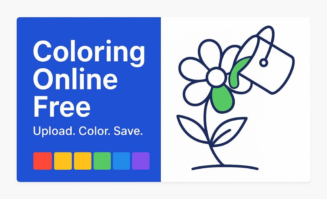 coloring online free tool for kids - simply upload and fill your desired color