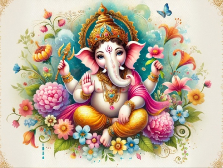 cute ganesha dp hd